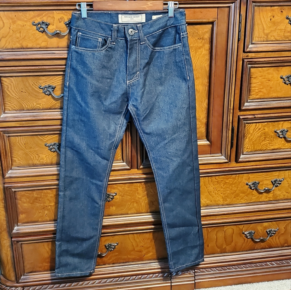 VINTAGE GENES 1891 Slim fit dark jeans 28 x 30